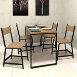 Conjunto Mesa 120x60 De Jantar 4 Cadeiras Estilo Vintage
