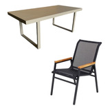 Conjunto Mesa 2 80x1 00 8 Cadeiras Em Tela Sling