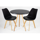 Conjunto Mesa 70cm Redonda 2 Cadeiras Leda Sacada Varanda