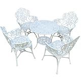 Conjunto Mesa Alumínio 4 Cadeiras Área Externa Jardim Piscina