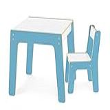 Conjunto Mesa Cadeira Infantil Azul Junges