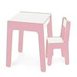 Conjunto Mesa   Cadeira Infantil Rosa   Junges