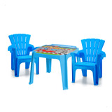 Conjunto Mesa E 2 Poltronas Desenhos Infantil Carros