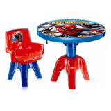 Conjunto Mesa E Cadeira Infantil Homem Aranha Marvel