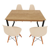 Conjunto Mesa Grande Vintage Minimalista Estilosa