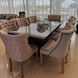 Conjunto Mesa Jantar 1 60 X 0 80 C 6 Poltronas Com Braço