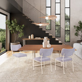 Conjunto Mesa Jantar Diadema Com Cadeira Magnólia 6 Cadeiras