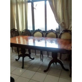 Conjunto Mesa Luis Xv C 8 Cadeiras Madeira Jacarandá