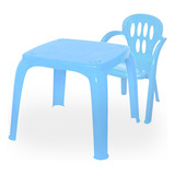 Conjunto Mesa Mesinha Infantil Com Uma Cadeira