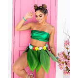 Conjunto Metalizado Cropped E Shorts Hot Pants Carnaval 2019