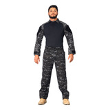 Conjunto Militar Tático Rip Stop Camisa Combat Shirt+calça