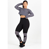 Conjunto Moda Fitness Feminino Calça Legging