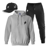 Conjunto Moletom Com Calça E Boné Basquete Dibre