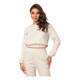 Conjunto Moletom Feminino Blusa E Calça Flanelada Premium