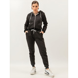 Conjunto Moletom Feminino Gisele Freitas Canguru Com Capuz
