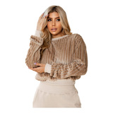 Conjunto Moletom Feminino O Rei Do Brás Algodão Premium