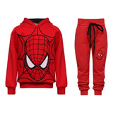 Conjunto Moletom Homem Aranha Menino Juvenil Moda Inverno