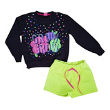 Conjunto Moletom Infantil Menina