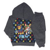 Conjunto Moletom Infantil Patrulha Canina Preto