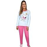 Conjunto Moletom Pijama Longo Flanelado Roupa Dormir Inverno GG Rosa 