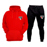 Conjunto Moletom São Paulo Time Lançamento Alta Qualidade
