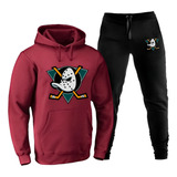 Conjunto Moletom Super Ducks Plus Size Abrigo E Calça