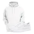 Conjunto Moletom + Tênis Delicado Feminino Blusa Frio Branco