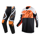 Conjunto Motocross Cross Asw Image Alpha Laranja Off Road