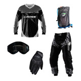 Conjunto Motocross Trilha Calça Camisa Luva