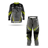 Conjunto Motocross Trilha Kit Camisa Calça Insane X Nfe