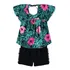 Conjunto Nanai Infantil Verão Roupa Femini Blusa Short 4 6 8