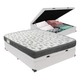 Conjunto Ortobom Iso100 D33 Casal Com Box Baú Branco