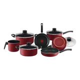 Conjunto Panelas 7 Peças Rochedo Smart Vermelho