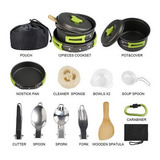 Conjunto Panelas Cozinha Camping Pesca Trilha Alumínio 15pçs