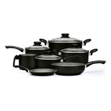 Conjunto Panelas Em Alumínio 2 0mm Maximum Stone Antiaderente 7 Peças Preto Panelux 5001670