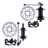 Conjunto Para Freio A Disco Dianteiro Traseiro 32 Furos Bike