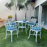 Conjunto Para Jardim Viena Alumínio Fundido Área Externa Varanda Piscina Pousada Hotel Artesane Móveis