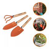 Conjunto Para Jardinagem Tramontina Cabo Madeira 3 Pçs