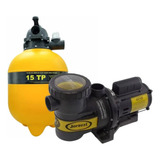 Conjunto Para Piscina Filtro 15tp Bomba Jacuzzi 1 2 Cv