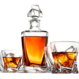 Conjunto Para Whisky Licor Design Burnley Garrafa 6 Copos