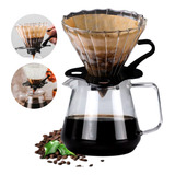 Conjunto Passador De Café Glass Coador Jarro Vidro P Cozinha