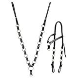 Conjunto Peitoral E Cabeçada Campolina SV5516 Preto