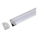  conjunto Perfil Canto Branco 10 18mm Alum 2m Fita E Fonte