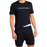 Conjunto Pijama Calvin Klein Camiseta Bermuda Sleepwear Kit