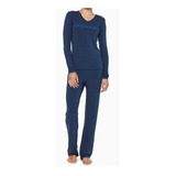 Conjunto Pijama Calvin Klein Camiseta Longa Calça Sleepwear
