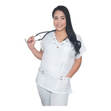 Conjunto Pijama Hospitalar Plus Size scrub oxford