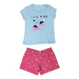 Conjunto Pijama Infantil Roupa Menina Camiseta
