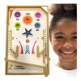 Conjunto Pinball Madeira Brinquedo Montessori Fliperama Inf