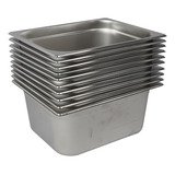 Conjunto Pizzaria Com 10 Cubas 1 2 X 150 10 Litros Aço Inox