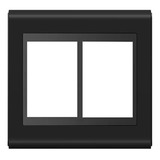 Conjunto Placa 4x4 6 Posições Pt Suporte Refinatto Style